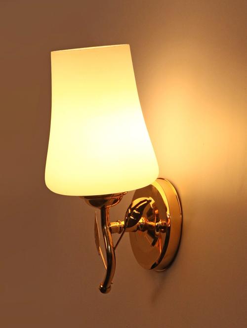 designer glass & metal sconce wall lamp light - a33, pack of 2 - 18836546 - Very Small Image - 1