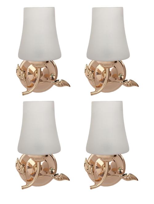 designer glass & metal sconce wall lamp light - a34, pack of 4 - 18836547 - Very Small Image - 1