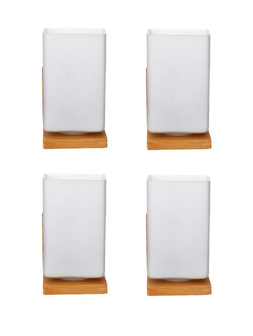 designer glass & metal sconce wall lamp light - a43, pack of 4 - 18836556 - Very Small Image - 1