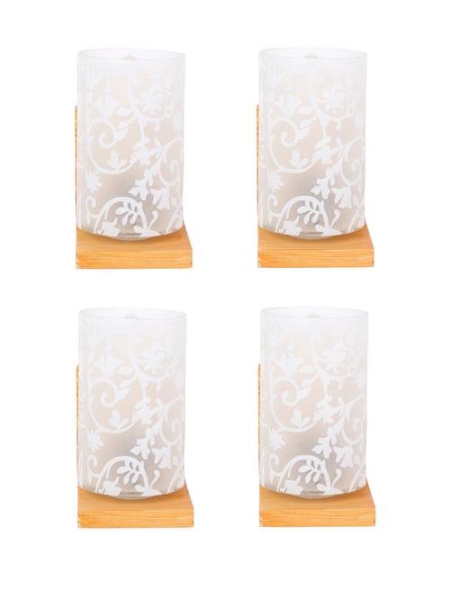 designer glass & metal sconce wall lamp light - a46, pack of 4 - 18836559 - Very Small Image - 1