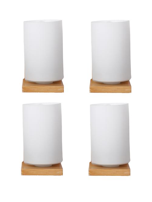 designer glass & metal sconce wall lamp light - a55, pack of 4 - 18836567 - Very Small Image - 1