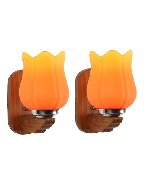 designer glass & metal sconce wall lamp light - a140, pack of 2 - 18836642 - Very Small Image - 1