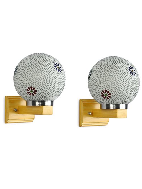 round globe sconce led wall lamp, warm white (set of two)- bx20 - 18836697 - Very Small Image - 1