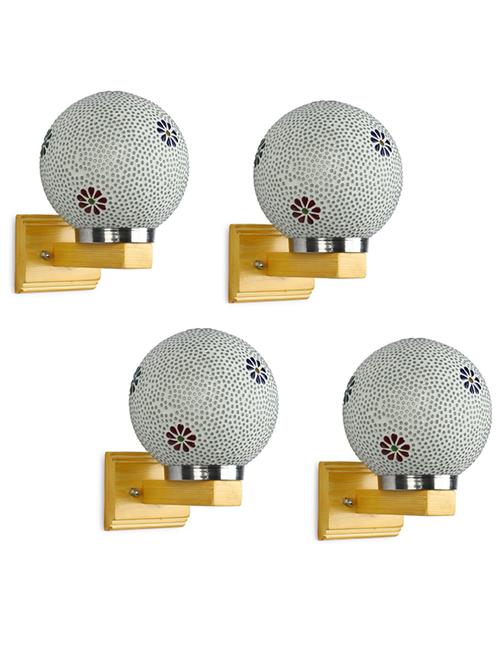 round globe sconce led wall lamp, warm white (set of four)- ad25 - 18836698 - Very Small Image - 1
