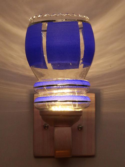 led sconce glass wall lamp/light, 7 watt (set of 2)-df57 - 18836787 - Very Small Image - 1