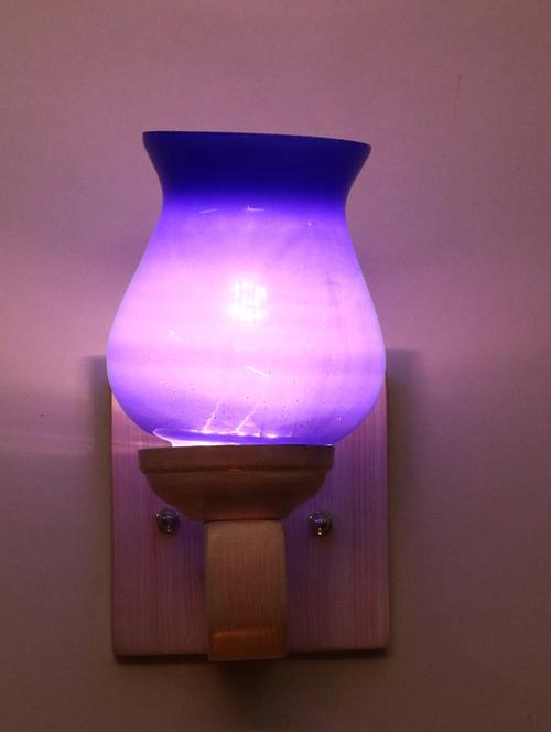 led sconce glass wall lamp/light with wood fitting, 7 watt (set of 4)-df195 - 18836898 - Very Small Image - 1