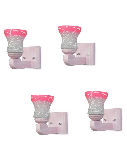 led sconce glass wall lamp/light with stylish wood fitting, 7 watt -df253 - 18837015 - Very Small Image - 1
