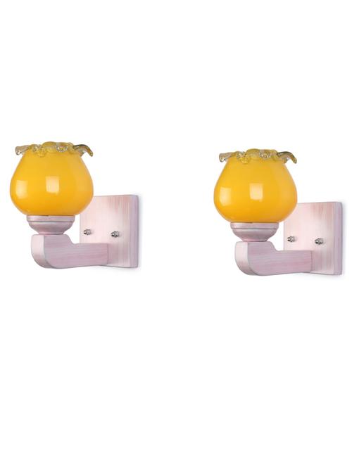 led sconce glass wall lamp/light with stylish wood fitting, 7 watt -df234 - 18837017 - Very Small Image - 1