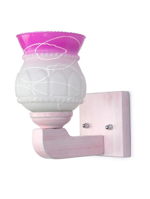 led sconce glass wall lamp with stylish wood fitting bx18 - 18837046 - Very Small Image - 1