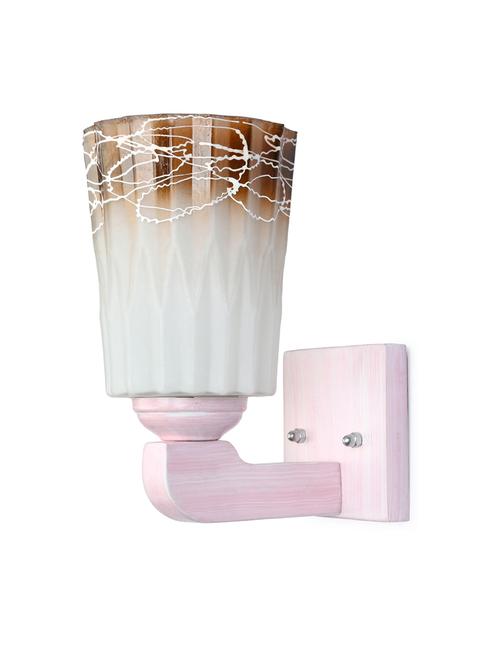 led sconce glass wall lamp with stylish wood fitting bx28 - 18837076 - Very Small Image - 1