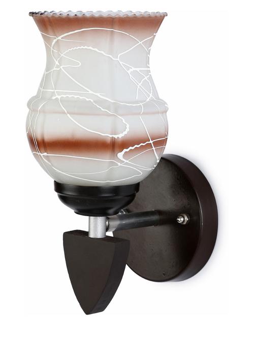 designer led sconce glass & wood wall lamp/ light - re014 - 18837085 - Very Small Image - 1