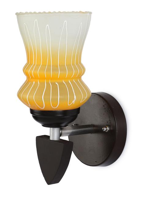 designer led sconce glass & wood wall lamp/ light - re041 - 18837091 - Very Small Image - 1