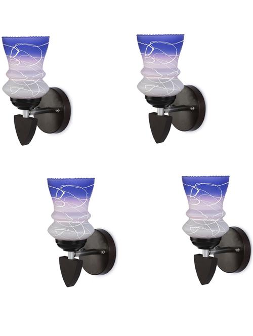 decorative wall lamp light glass wall light blue - pack of 4 rt58 - 18837096 - Very Small Image - 1