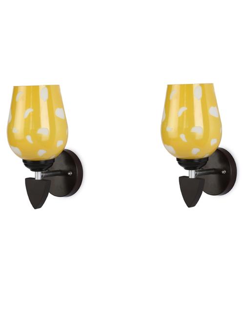 decorative wall lamp light glass wall light yellow - pack of 2 rt17 - 18837136 - Very Small Image - 1