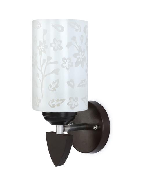 designer led sconce glass & wood wall lamp/ light - re063 - 18837150 - Very Small Image - 1