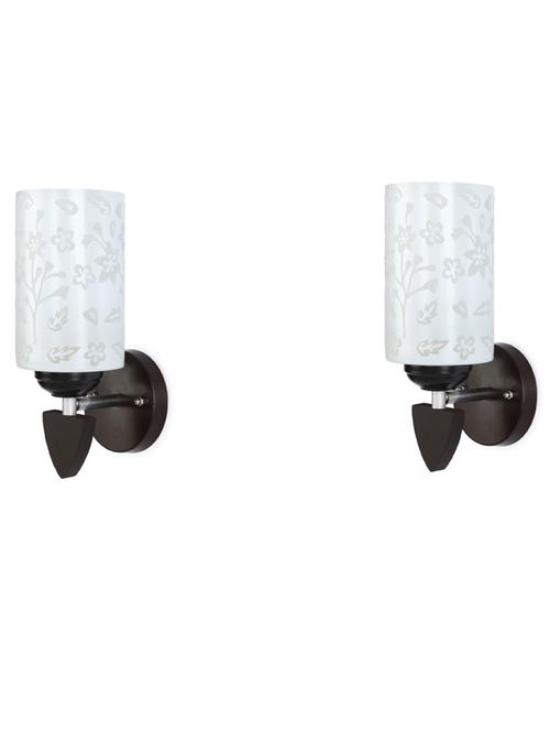 decorative wall lamp light glass wall light white - pack of 2, kt15 - 18837151 - Very Small Image - 1