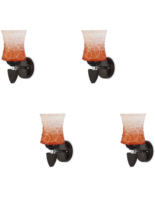 decorative wall lamp light glass wall light orange - pack of 4 rt71 - 18837158 - Very Small Image - 1