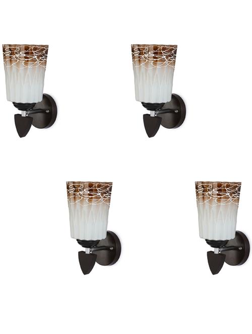 decorative wall lamp light glass wall light brown - pack of 4 rt76 - 18837194 - Very Small Image - 1