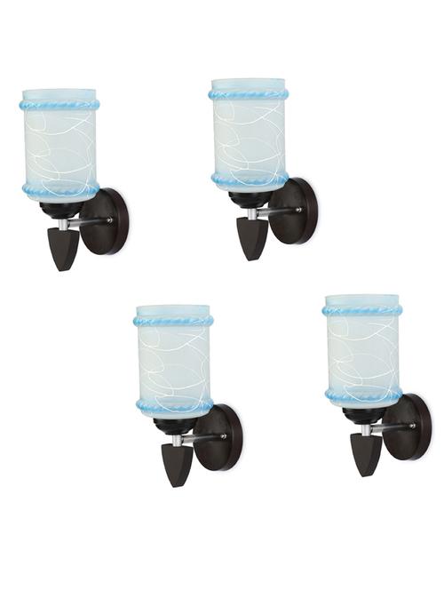 led sconce glass & wood wall lamp/light, & wall fixture (set of four)-rt215 - 18837200 - Very Small Image - 1