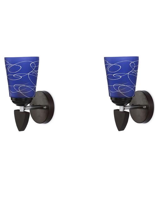 led sconce glass & wood wall lamp/light, & wall fixture (set of four)-rt218 - 18837209 - Very Small Image - 1