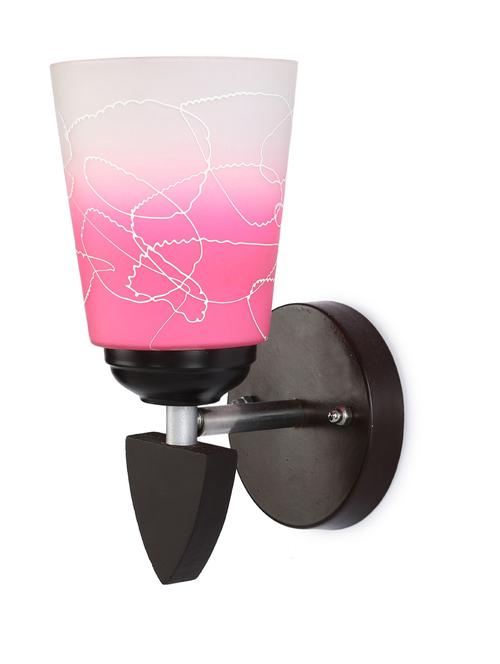 designer led sconce glass & wood wall lamp/ light - re083 - 18837213 - Very Small Image - 1