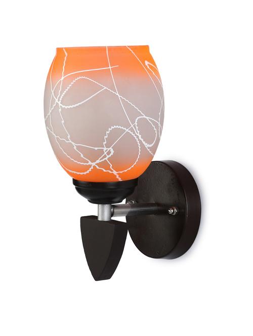 designer led sconce glass & wood wall lamp/ light - re085 - 18837219 - Very Small Image - 1