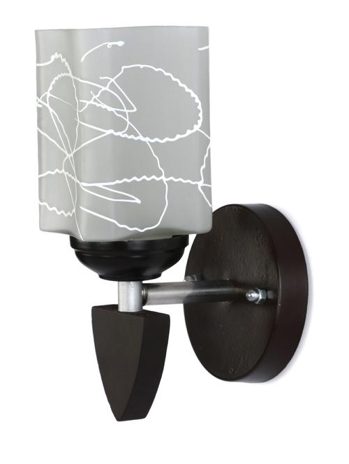 designer led sconce glass & wood wall lamp/ light - re091 - 18837237 - Very Small Image - 1