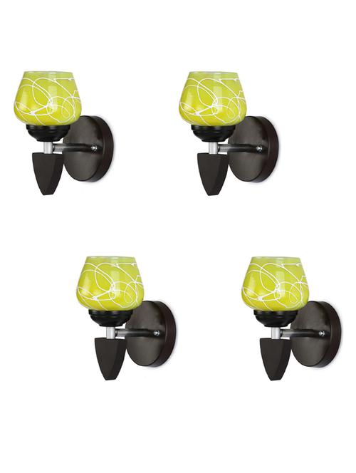led sconce glass & wood wall lamp/light, & wall fixture (set of four)-rt231 - 18837251 - Very Small Image - 1