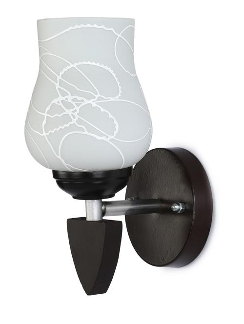 designer led sconce glass & wood wall lamp/ light - re100 - 18837267 - Very Small Image - 1