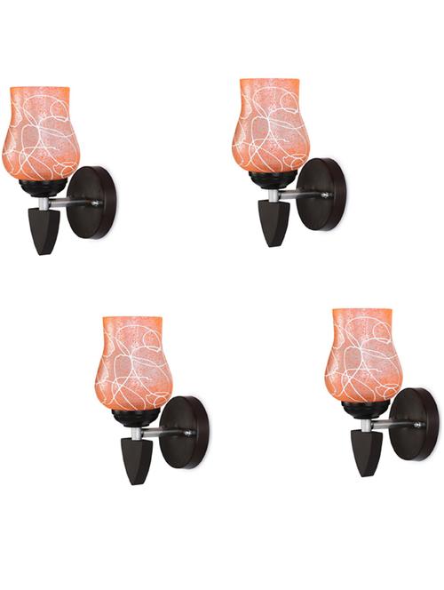 decorative wall lamp light glass wall light red - pack of 4 rt87 - 18837275 - Very Small Image - 1