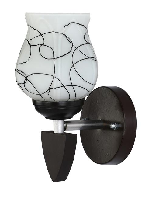 designer led sconce glass & wood wall lamp/ light - re111 - 18837300 - Very Small Image - 1