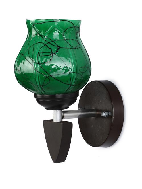 designer led sconce glass & wood wall lamp/ light - re112 - 18837303 - Very Small Image - 1