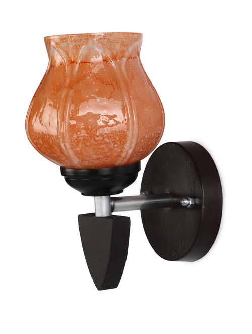 designer led sconce glass & wood wall lamp/ light - re116 - 18837315 - Very Small Image - 1