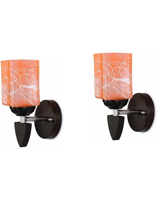 decorative wall lamp light glass wall light orange - pack of 2, kt21 - 18837331 - Very Small Image - 1