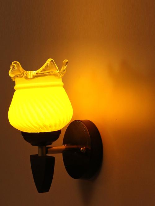 designer led sconce glass & wood wall lamp/ light - re140 - 18837386 - Very Small Image - 1