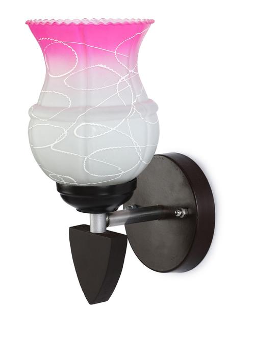 designer led sconce glass & wood wall lamp/ light - re021 - 18837401 - Very Small Image - 1