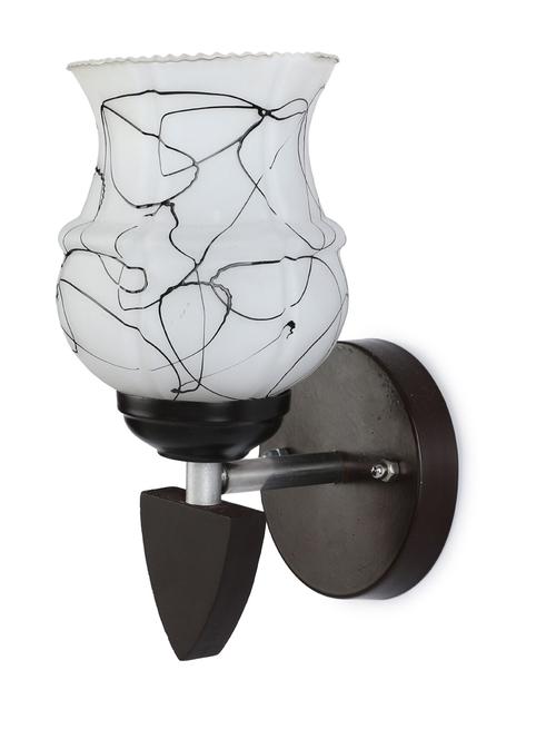 designer led sconce glass & wood wall lamp/ light - re022 - 18837404 - Very Small Image - 1