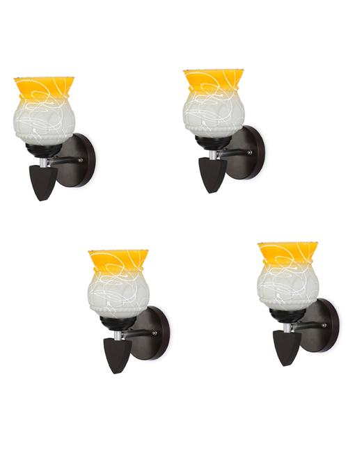 decorative wall lamp light glass wall light yellow - pack of 4 rt50 - 18837424 - Very Small Image - 1