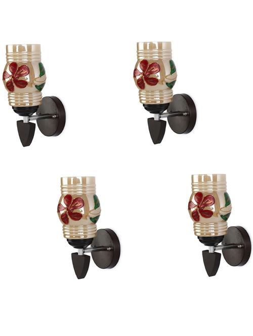 decorative wall lamp light glass wall light gold - pack of 4 rt51 - 18837427 - Very Small Image - 1
