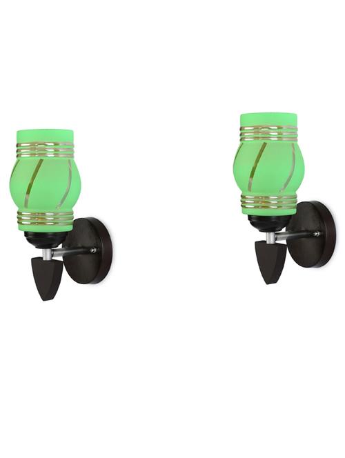 decorative wall lamp light glass wall light green - pack of 2, kt12 - 18837429 - Very Small Image - 1