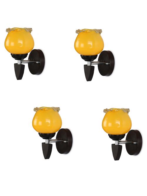 decorative wall lamp light glass wall light yellow - pack of 4 rt57 - 18837457 - Very Small Image - 1