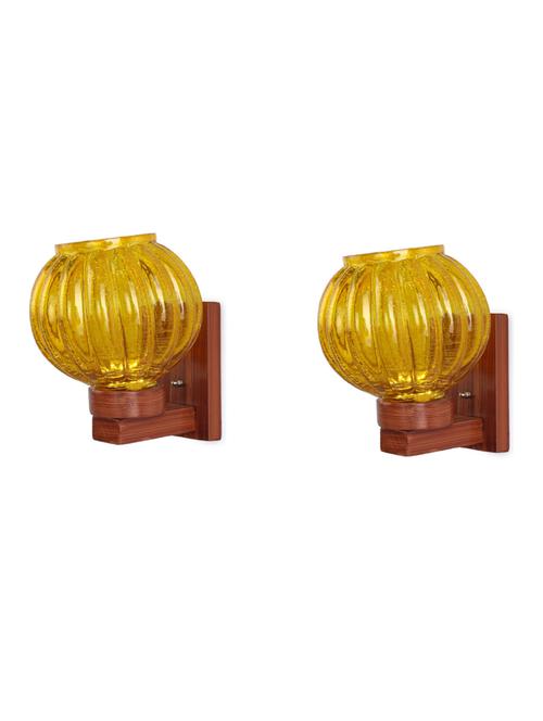 globe shape led sconce wall lamp/ light, multicolor (set of two)-gh12 - 18837486 - Very Small Image - 1