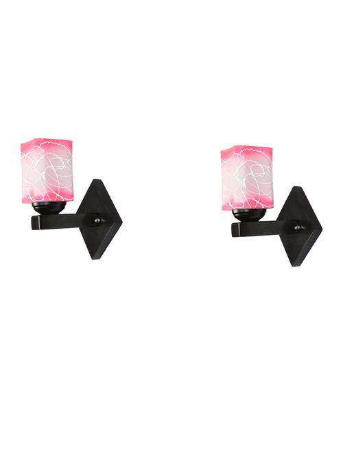 stylish designer led sconce wall lamp/ light, yellow, glass, wood, (set of two)-mot78 - 18837644 - Very Small Image - 1