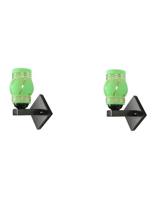 stylish designer led sconce wall lamp/ light, yellow, glass, wood, (set of four)-mot204 - 18837794 - Very Small Image - 1
