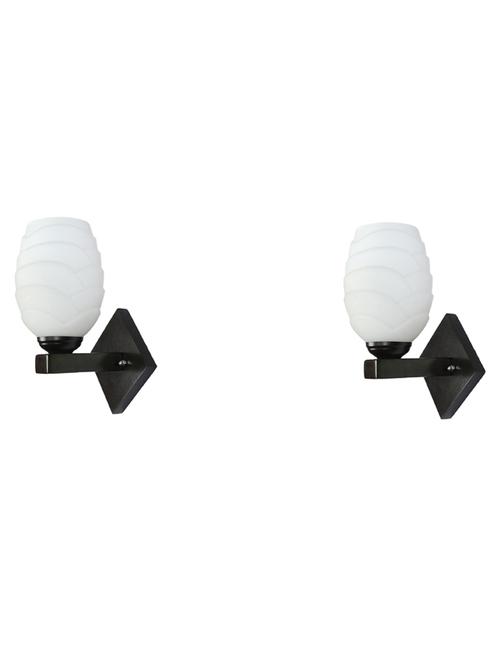 stylish designer led sconce wall lamp/ light, yellow, glass, wood, (set of four)-mot205 - 18837797 - Very Small Image - 1
