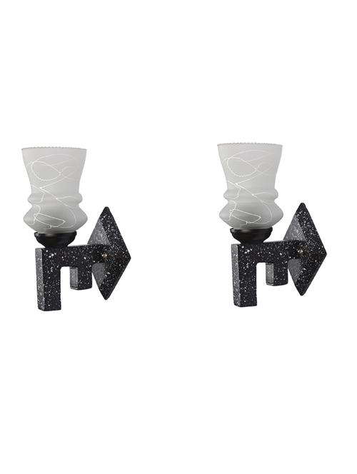 marvel design stylish wood wall lamp/ light of colorful glass shade (set of two)-x36 - 18837881 - Very Small Image - 1