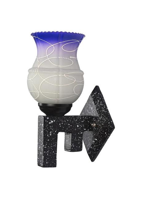 marvel design stylish black white wood wall lamp/ light of colorful glass shade -x45 - 18837907 - Very Small Image - 1
