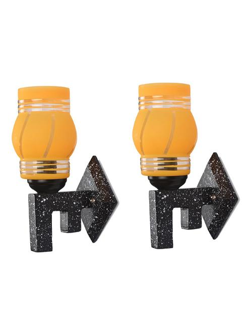 marvel design stylish wood wall lamp/ light of colorful glass shade (set of two)-x75 - 18837998 - Very Small Image - 1