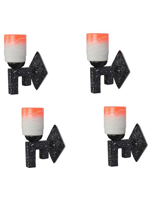 marvel design stylish wood wall lamp/ light of colorful glass shade (set of four)-xa77 - 18838005 - Very Small Image - 1