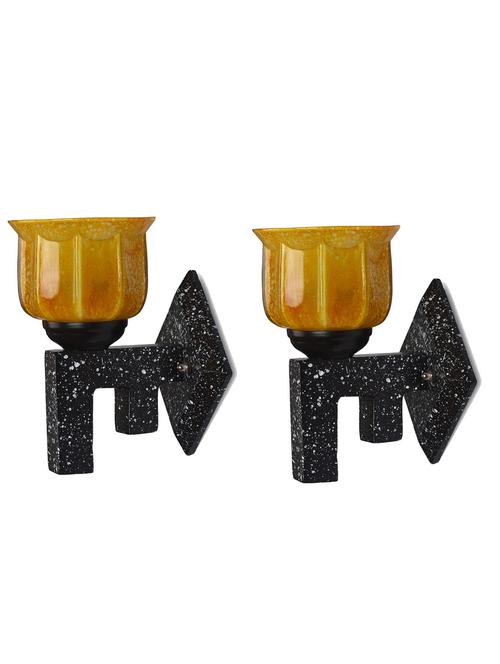 marvel design stylish wood wall lamp/ light of colorful glass shade (set of two)-x79 - 18838010 - Very Small Image - 1